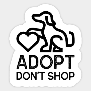 Adopt Don't Shop Pet Adoption Sticker